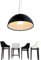 Schwarze Ø40cm LED-Pendelleuchte | Industrieller Vintage Kronleuchter Aus Eisen | Sky Garden Relief | Mit E27 Leuchtmittel | Skygarden Wohnzimmer, Schlafzimmer, Esszimmer, Restaurant, Büro, Küche