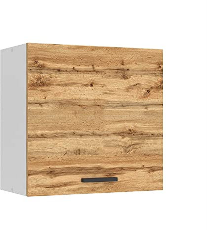Belini Hängeschrank Küche, Küchenschränke SG. Breite 60 cm. Oberschrank mit 1 Tür, Küchenhängeschränke, Wandschrank Hängend, Wotan-Eiche