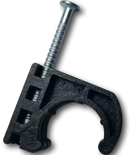 XFITTING J-Klemmen, Schlauchklemme für 1,27 cm Pex, Kupfer, CPVC-Schläuche usw. Röhrentalons mit Nagel, 26-4-2 (50)