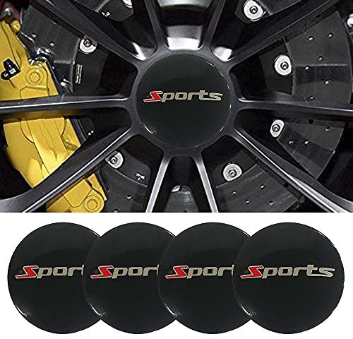 4pcs 56MM 2,2 ' 'Auto-Logo-Aufkleber mit Räderabdeckung mit zentraler Abdeckung ABS-Material (fit Sports)