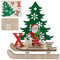 Waldspring Xmas Schriftzug, Weihnachten Deko, Holz Weihnachtsdeko, Weihnachtsdeko Zum Hinstellen (Santa Claus)