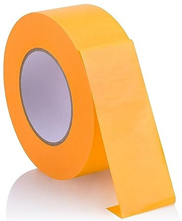 Profi Goldband Klebeband 50 m Rolle x 40 mm - Malerband Gold Kreppband - Abdeckband für Maler und Lackierer - Krepp für Innen und Außen - Malerkrepp - Vielseitiges Klebeband für Malerarbeiten