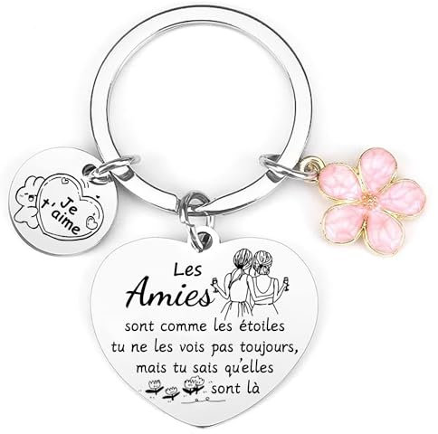 LKJHGF Cadeau Meilleure Amie Femme Porte Clef Meilleure Amie Cadeau Cadeau Pour Une Amie Cadeau Meilleure Amie Original Cadeau Pour Sa Meilleure Amie Cadeau Amie Anniversaire Cadeau Amie Noël (3)