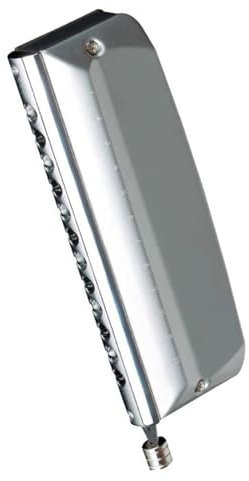 Chromatische Mundharmonika, Legierungskamm, verchromtes Kupfer-Mundstück, 12-Loch-C-Dur-Harfe Mundharmonika-Set