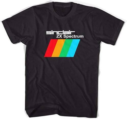BEIYANUO Sinclair ZX Spectrum Ordinateurs De Jeu Mens T-Shirt Toutes Les Tailles Black XL Black XXL