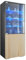 Vladon Vitrine Granada, Made in Germany, Vitrinenschrank mit Glastür und Glaseinsatz inkl. LED, Anthrazit matt/Eiche sägerau (50 x 122,5 x 34,5 cm)