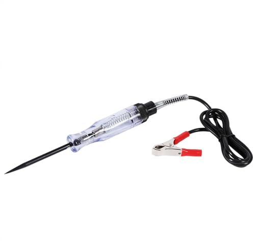 Elektrischer Draht-Stromkreistester, Auto 6 V 12 V 24 V DC, Auto-LKW-Spannungsstromkreistester, Autotest, VoltMet Langer Sondenstift, Glühbirne, Auto-Sondenstift 6 V 12 V