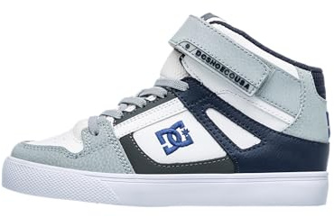 DC Shoes Jungen Pure High-top Ev Sneaker, Dk Grey Black White, 35 EU