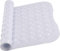 Ameha Shower Bath Mat Non Slip Anti Mould - White 100x40cm Bathroom Mats with Strong Suction Cups Grip and Drain Holes Shower Mats Machine Washable Rubber Bath Mats