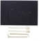 HEBEOT Doppelbetätigungsplatte für GEBERIT Sigma01 / Sigma10 / Sigma20 / Sigma21 / Sigma30 / Sigma50 / Sigma60 164 x 246 x 12 mm (schwarz)