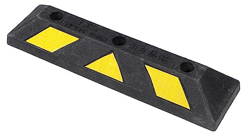 SOLUSTRE Autoreifen Parkstopper für Garage Langlebig aus und Kunststoff Hohe Druckfestigkeit Einparkhilfe für Pkw LKW und Anhänger