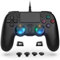 Controller für PS5 Pro/PS5/PS5Slim, Kabelgebundener Controller für PC/Steam/PS5 mit Latenzfreier/Makrofunktion/Duale Vibrations-Gyrosensorfunktion/Turbo-Dauerfeuer 6-Achsen-Gyrosensorfunktion