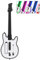 ZXCVWWE Manette de jeu Wii avec lumières RVB pour tous les jeux WiiRemote Guitar Hero Rock 2 Legends Guitar Rock Band
