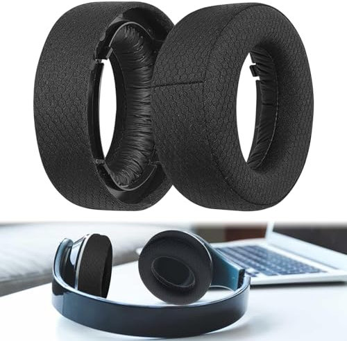 Padiglioni Cuffie per PS5, Cuscinetti Cuffie per PS5 con Tessuto Traspirante e Coperture in Memory Foam, Cuscinetti Auricolari di Ricambio per Pulse 3D per Cuffie Wireless PS5