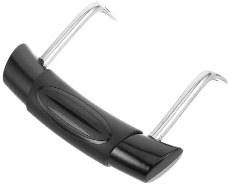ULTECHNOVO Sartén De Acero Inoxidable Juego De Ollas Manija Lateral De La Cacerola Olla Asas Laterales Cortas Tornillos para El Mango De La Olla Mango De Olla Portátil Black El Plastico