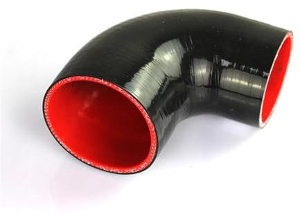ATUMY Manguito Turbo Codo de Silicona Reductor de 90 Grados, unión de Goma, Tubo Curvado, Apto para Subaru WRX, Manguera de admisión de Aire frío Líneas y mangueras de presión(51-63mm)
