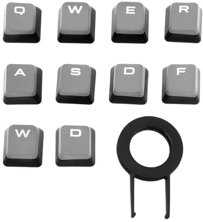 EMSea Lot de 10 touches avec extracteur d'interrupteur compatible avec Corsair K70 K95 K65 K70 MK.2 K90 K100 RGB et autres claviers mécaniques MX Switch