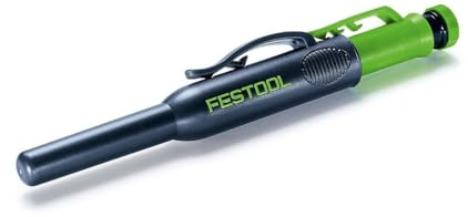 Festool Tieflochmarker TLM-FT1 - Markierstift für Bohrungen bis 45 mm | Inklusive 3 Ersatzminen (Graphit, Rot, Grün), integrierter Spitzer, für Holz, Metall, Kunststoff und Glas geeignet