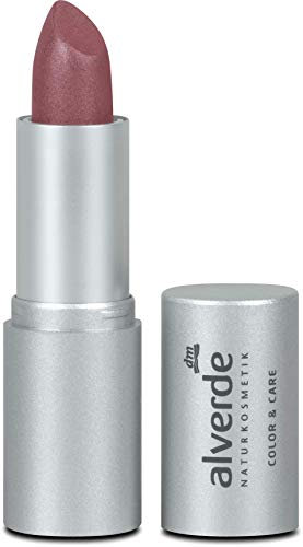 alverde NATURKOSMETIK Lippenstift Color & Care, 4,6 g (Berry 04)
