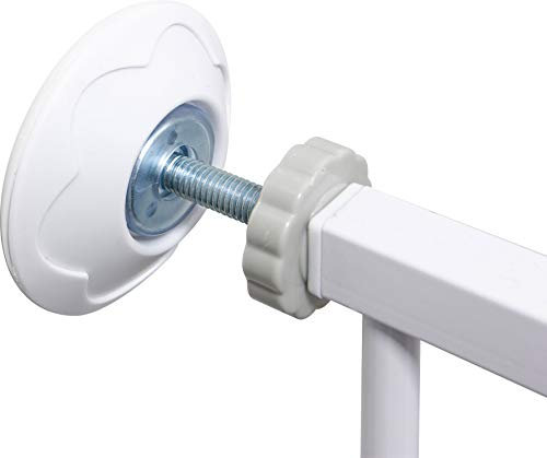 ib style Türschutzgitter Wandschutzkappen, Zubehör Treppenschutzgitter, Wandschutz Pads Oben, Weiß, 2 Stück