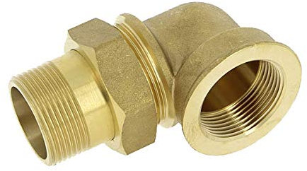 Raccord union laiton coudé 3 pièces Mâle Femelle 11/4