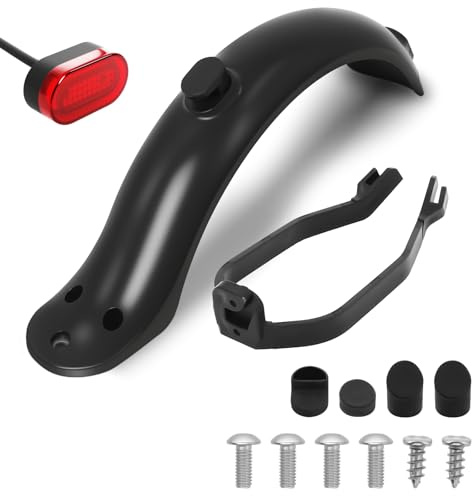 Poweka Fender Replacement Set for Xiaomi M365/ M365 Pro Scooter - Includes Mudguard Bracket & Tail Lamp