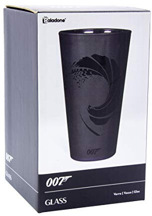 Paladone 007 James Bond Verre à boisson Noir 450 ml