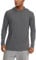 KEFITEVD UV Shirt Herren Wasser Sonnenschutz Hoodies mit Daumenloch Sport Shirt Männer Schnelltrocknend Longsleeve Dunkelgrau M