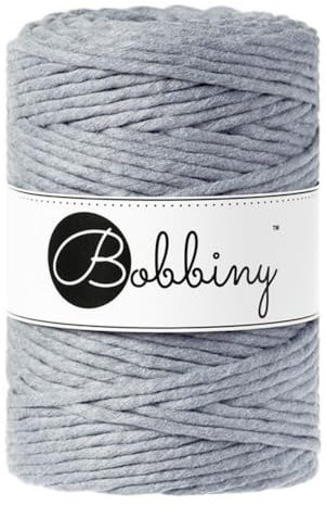 Bobbiny Makramee Seil, Single 0.2(5mm) 3288.4ft (100m) Makramee Schnur, Single Twist Stahl