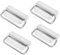 leyomgamz Maniglie pieghevoli in acciaio inox Box Handle Folding, trasporto maniglie, Hardware Handles Toolbox Door Puller, maniglia pieghevole per scatole, maniglie per Toolbox Door Toolbox (4Pcs)