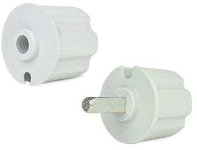 TENDAGGIMANIA ® Paire Embout de Tube enroulement 70 mm pour Rouleau Enrouleur de Store banne avec Trou et goupille Cadre – pour Rouleau de diamètre 70 mm