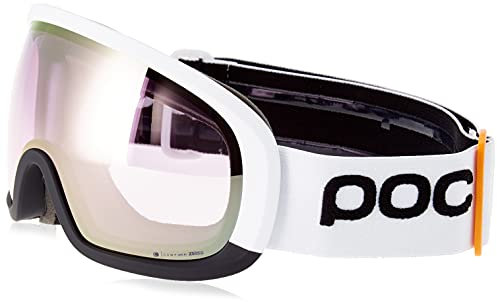 POC Fovea Mid Clarity Comp - Optimale Skibrille für den Wettkampf, Hydrogen White/Clarity Comp Low Light