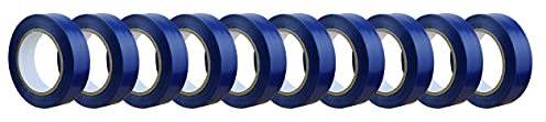 varivendo 10er Set Isolierband 15 mm x 10 m blau