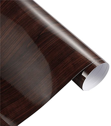 10/30 * 100 cm glänzend holzkorn pvc vinyl film auto internen dekoration aufkleber wrap wasserdichtes korn strukturiertes abziehbarer zubehör auto folie 113 ( Color Name : 9455 E , Size : 50x600cm )