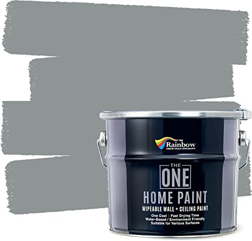 THE ONE Home Paint 2.5 Litres Water-based Wipeable Wall and Ceiling Paint (Soot)