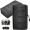 2 Pack Molle Tasche Taktische Hüfttaschen, Multifunktional Utility EDC Pouch Wasserdicht Handytasche Gürteltasche Beutel für Outdoor Wandern Jagdcamping Training (Schwarz)