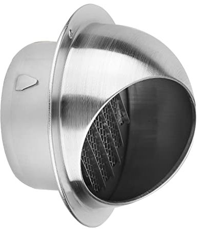 LIGUOYI Lüftungsgitter Rund Abdeckung, 304 Edelstahl Abluft Haube Ø 60/70/80/100mm Wetterschutz-Gitter, Schnelle Belüftung, Dunstabzugshauben Und Lüftungsanlagen (Size : 60mm/2.4i