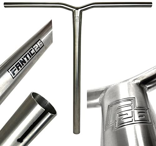 Fantic26 Keto Themis Titanium Stunt-Scooter Bar I Trick I Tret I Kinder I Roller I Lenker I Extrem Leicht I Freestyle I Profi I SCS I HIC I Höhe 50-73 cm I Ersatzlenker (HIC, Raw Keto, 65cm)