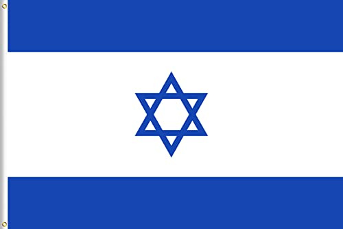 Lixure Flagge Israel 180x300cm Israelische Fahne jüdischen Flaggen -Polyester, Digitaldruck, lebendige Farbe, lichtbeständig, doppelt genäht, mit Messingösen für Garten Innen- Außenbereich