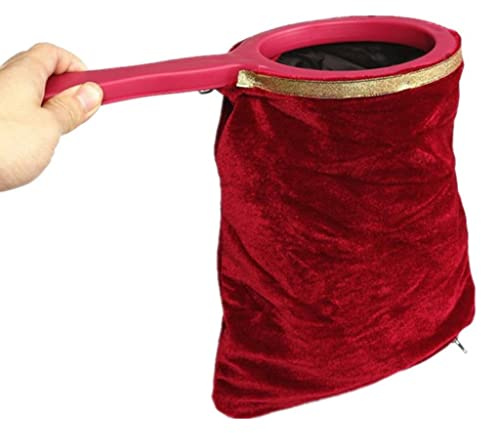 Magic Tricks Wickeltasche Magician Prop Magic Universal Tasche Requisiten rot