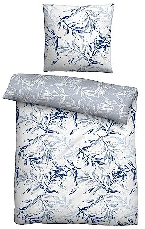 Traumhaft schlafen - Castell - Markenbettwäsche Bettwäsche Baumwoll Renforce 0040996 RANKE 1x 135x200 cm + 1x 80x80 cm, grau