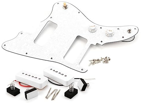 Fubdnefvo Für Japan Jazzmaster Gitarren-Schlagbrett mit P90-E-Gitarren-Tonabnehmerhals, PAF-Humbucker-Zubehör