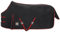 Start Pony Stalldecke Pferd, Unterdecke Pferd, Pferdedecke Stalldecke, Übergangsdecke mit Polarfleecefutter oder Füllung in 0g, 100g, mit Deckengurt Pferd (Schwarz/Rot, 115cm (0g/m²))