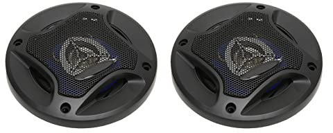 Altavoces Coaxiales para Automóvil, 2 Parlantes de 4 Pulgadas, 280 W, Bajos de Frecuencia Completa para Automóvil, Parlantes Coaxiales Estéreo Modificados para Automóvil de 4