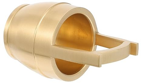 IMIKEYA 1stk Bürodekoration Aus Kupfer Gabarage-mülleimer-bleistift-organizer Geldschale Vintage-bürodekor Mini-desktop-mülleimer Kleine Blecheimer Goldrand Messing Metall Papierkorb
