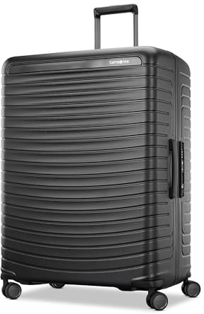 Samsonite Framelock Hartschalengepäck mit Spinnrollen, Schwarz, Large Spinner, Framelock Hartschalengepäck mit Spinnrollen