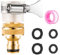 Universal Tap Connector for Hose Pipe - 3/4 & 1/2 Brass Kitchen and Garden Tap Mixer With Outside Hose Connector