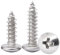 M3 x 20mm Self Tapping Screws, 100 Pcs Phillips Round Head 304 Stainless Steel Screws, Fasteners Bolts for Plastic Wood Furniture and Drywall