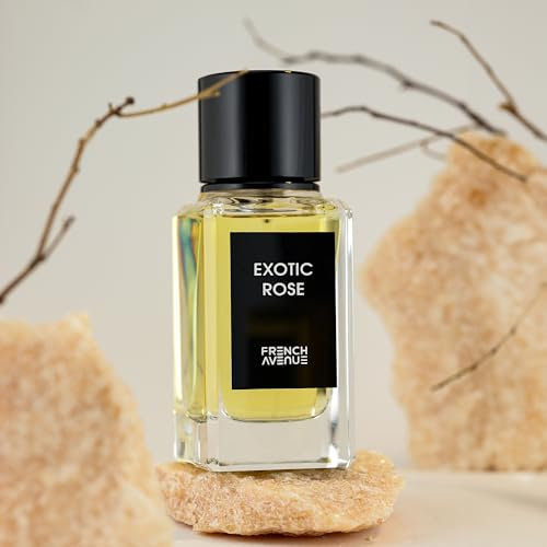 Fragrance World Exotic Rose Eau de Parfum 100 ml pour Homme et Femme Parfum Arabe Eau Safran Poivre Rose