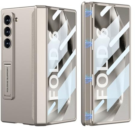 COQUE Hlle fr Samsung Galaxy Z Fold 6 5G, All-Inclusive-Scharnier, Magnetisch, Schnellinstallation, Gold